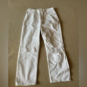 Abercrombie white denim jeans